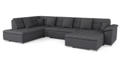 Ecksofa ARIA rechts anthrazit