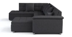 Ecksofa ARIA rechts anthrazit