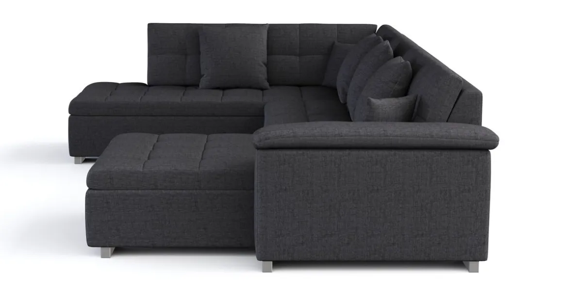Ecksofa ARIA rechts anthrazit