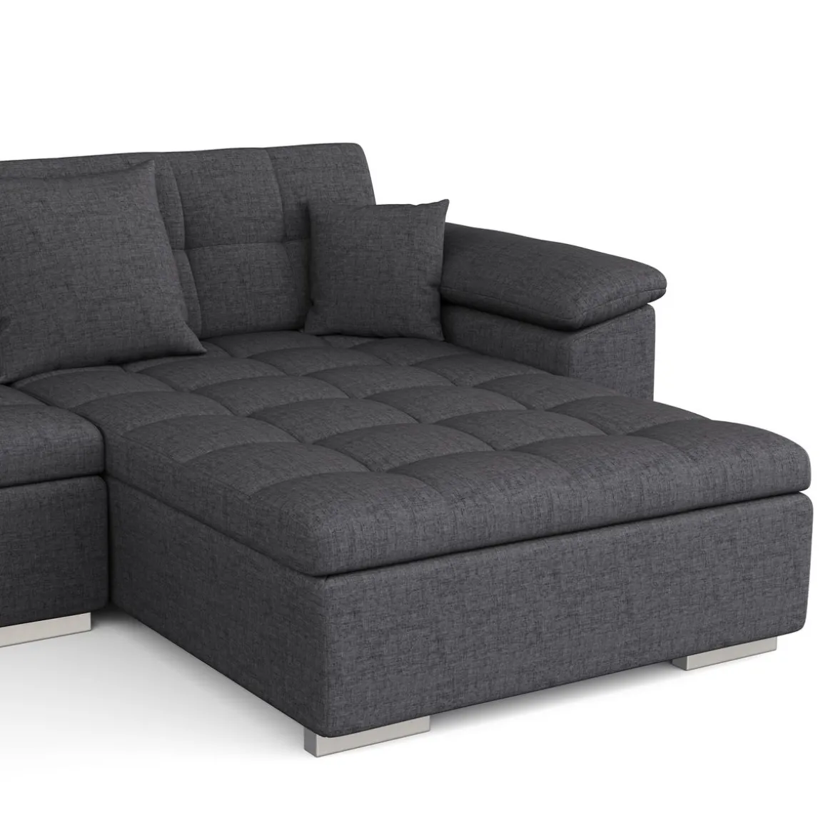 Ecksofa ARIA rechts anthrazit