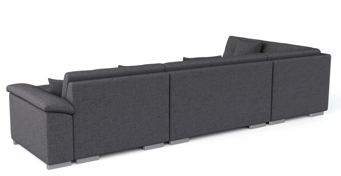 Ecksofa ARIA rechts anthrazit