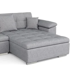 Ecksofa ARIA rechts grau