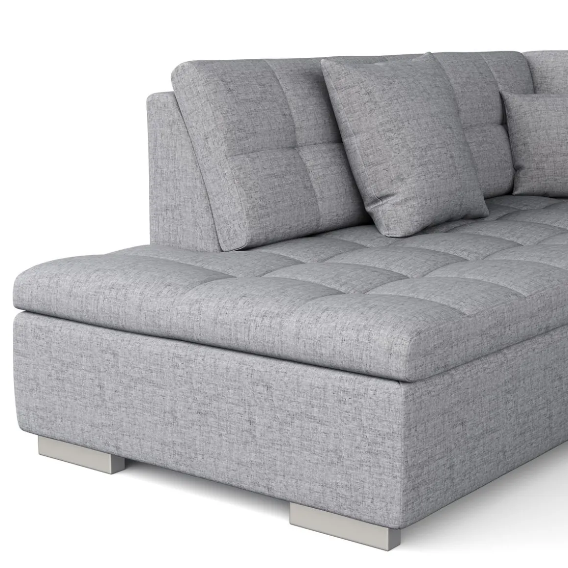 Ecksofa ARIA rechts grau