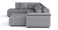 Ecksofa ARIA rechts grau
