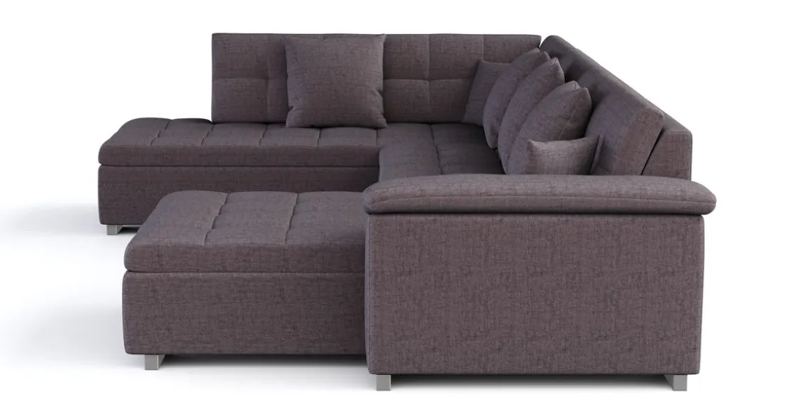 Ecksofa ARIA rechts taupe