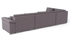 Ecksofa ARIA rechts taupe