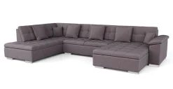 Ecksofa ARIA rechts taupe