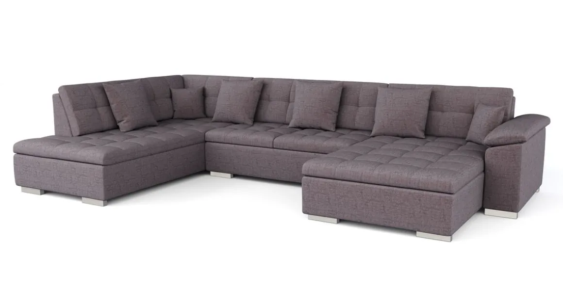 Ecksofa ARIA rechts taupe