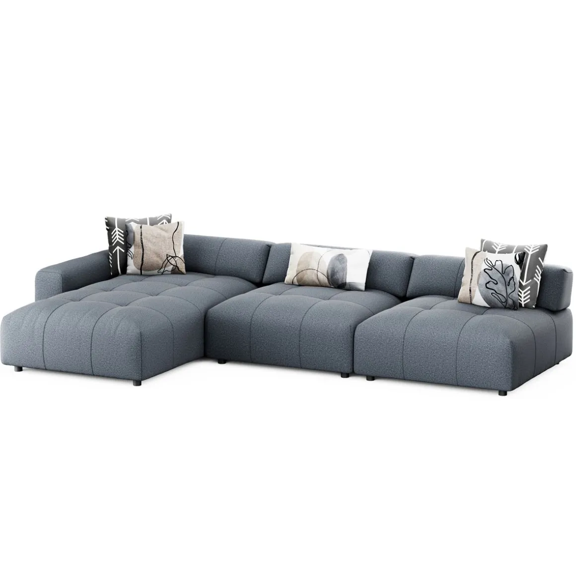 Ecksofa BONNIE links anthrazit