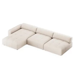 Ecksofa BONNIE links beige