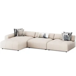 Ecksofa BONNIE links beige