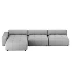 Ecksofa BONNIE links grau
