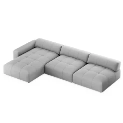 Ecksofa BONNIE links grau