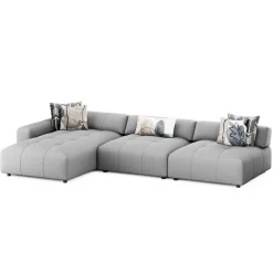 Ecksofa BONNIE links grau
