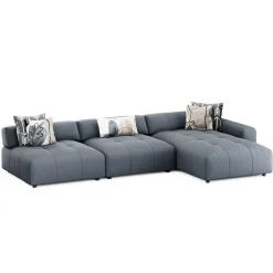 Ecksofa BONNIE rechts anthrazit