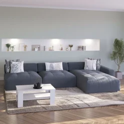 Ecksofa BONNIE rechts anthrazit