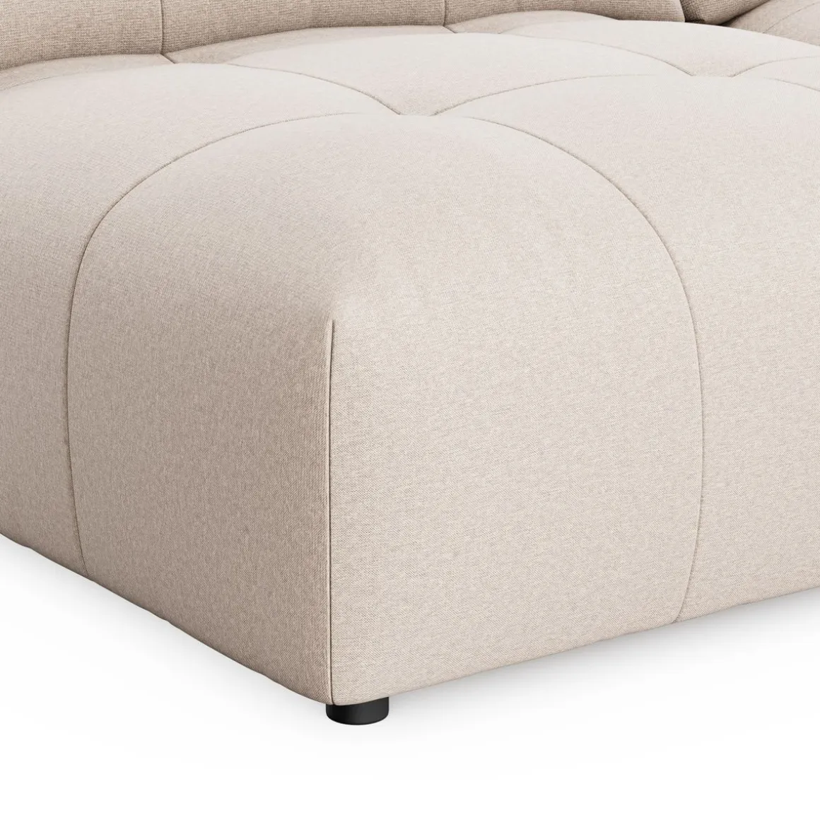 Ecksofa BONNIE rechts beige
