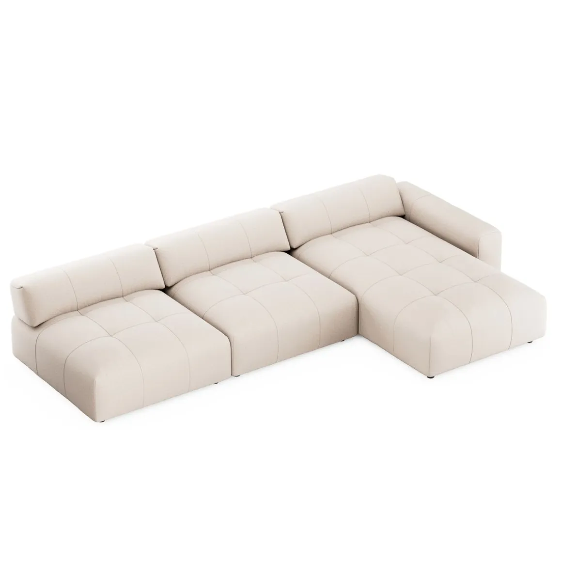 Ecksofa BONNIE rechts beige