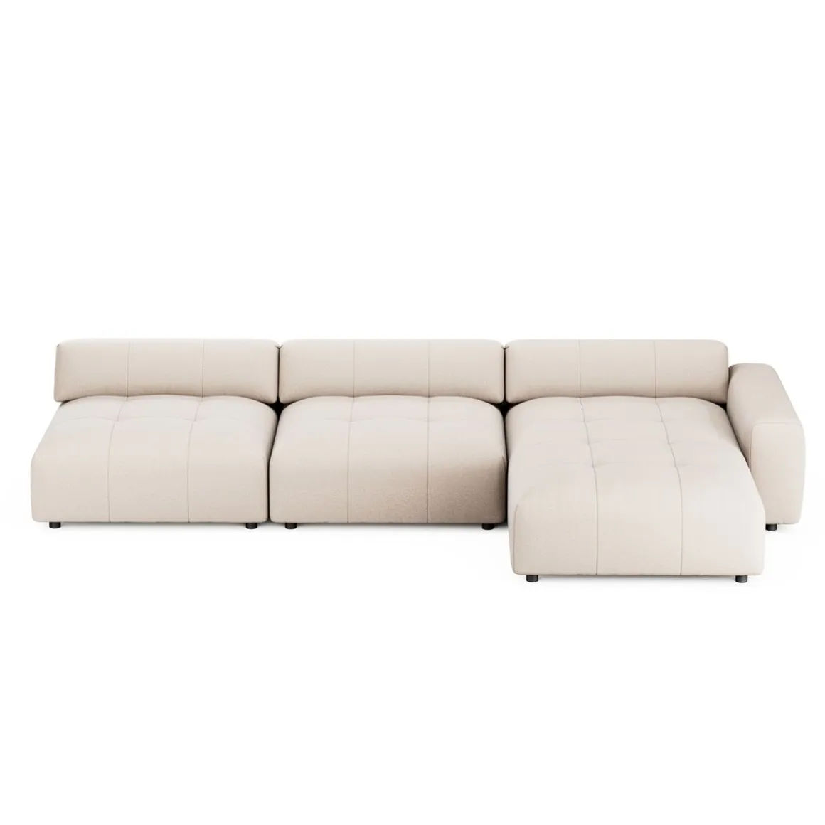 Ecksofa BONNIE rechts beige