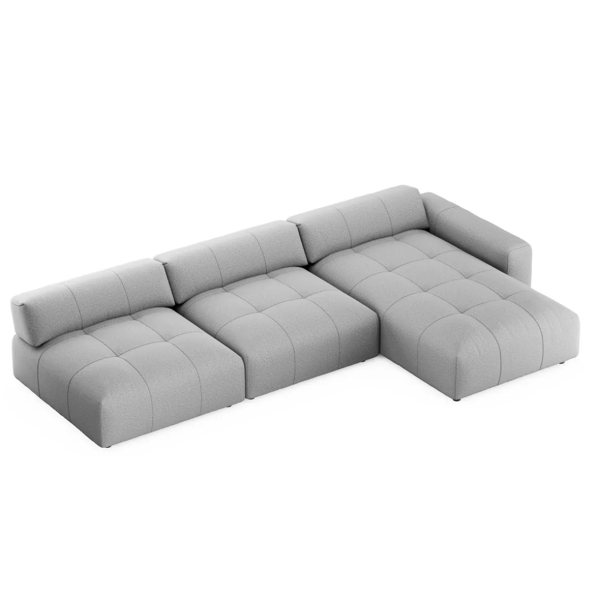Ecksofa BONNIE rechts grau