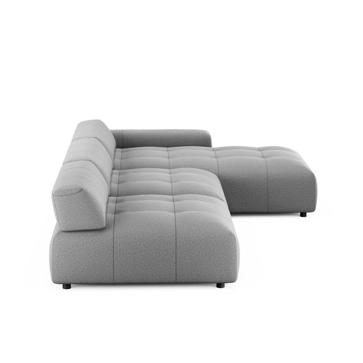 Ecksofa BONNIE rechts grau