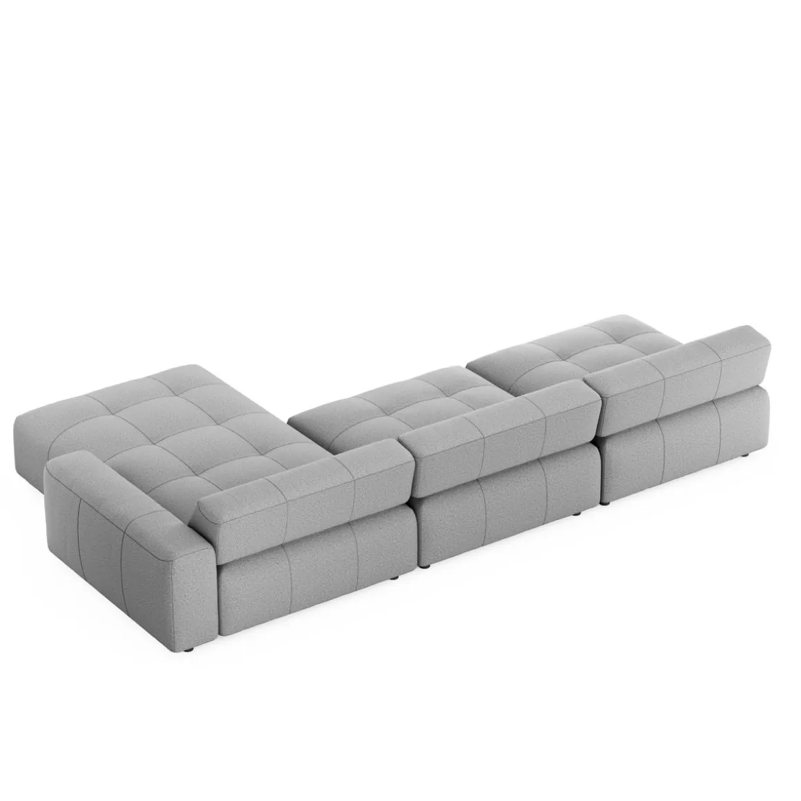 Ecksofa BONNIE rechts grau