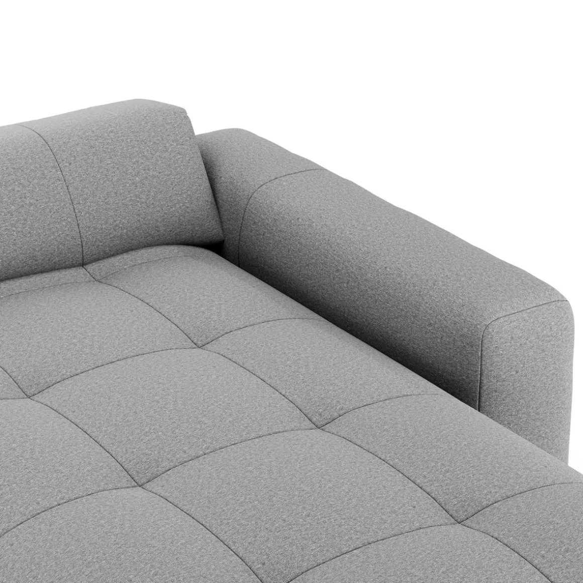 Ecksofa BONNIE rechts grau
