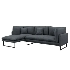 Ecksofa Bouclé MARISA links anthrazit