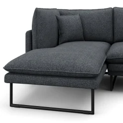Ecksofa Bouclé MARISA links anthrazit