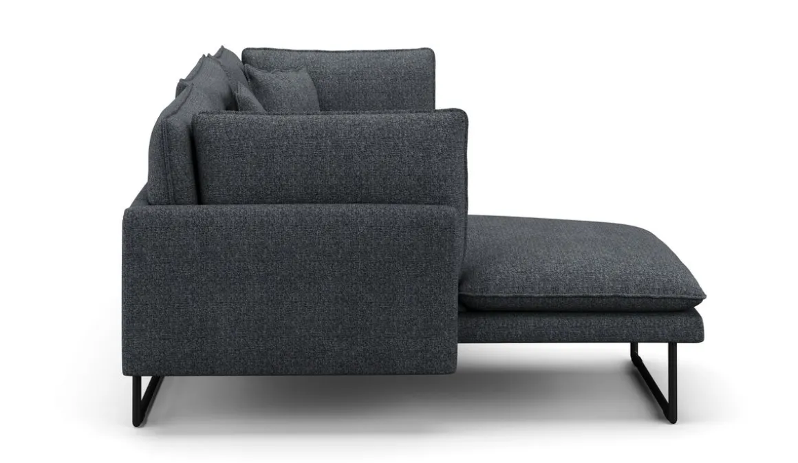 Ecksofa Bouclé MARISA links anthrazit