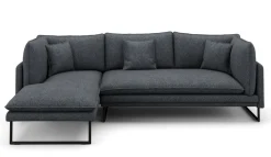 Ecksofa Bouclé MARISA links anthrazit