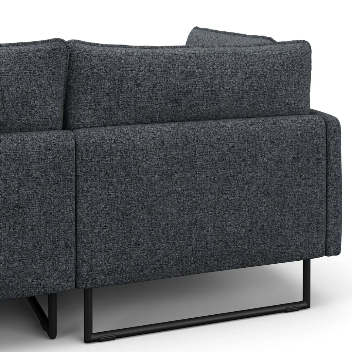 Ecksofa Bouclé MARISA links anthrazit