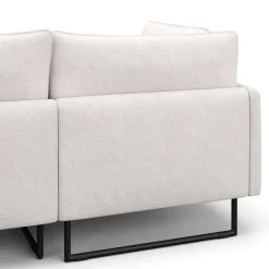 Ecksofa Bouclé MARISA links creme