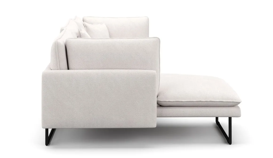Ecksofa Bouclé MARISA links creme