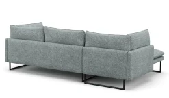 Ecksofa Bouclé MARISA links grau