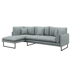 Ecksofa Bouclé MARISA links grau