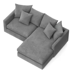Ecksofa Cord ILONA anthrazit