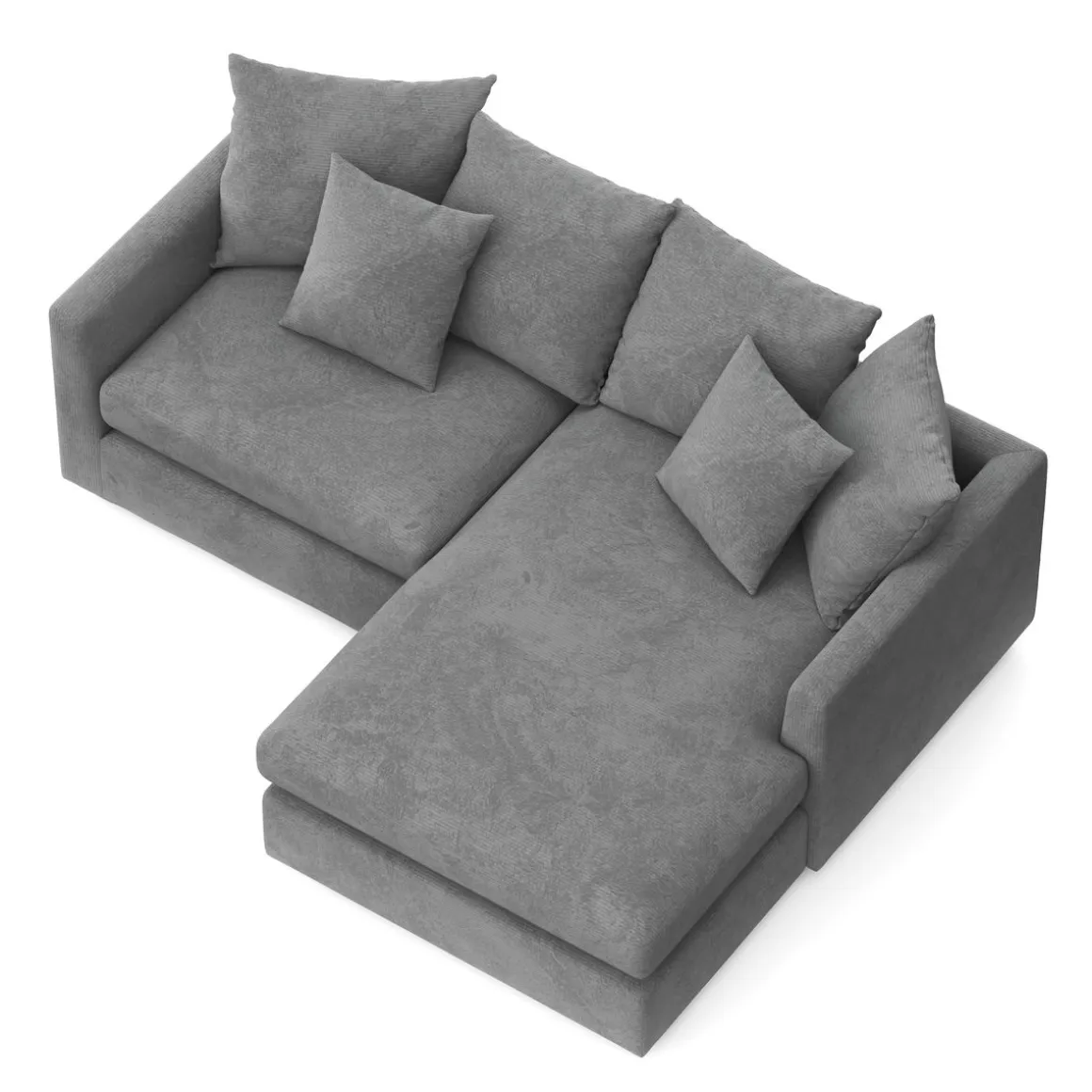 Ecksofa Cord ILONA anthrazit