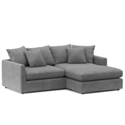 Ecksofa Cord ILONA anthrazit