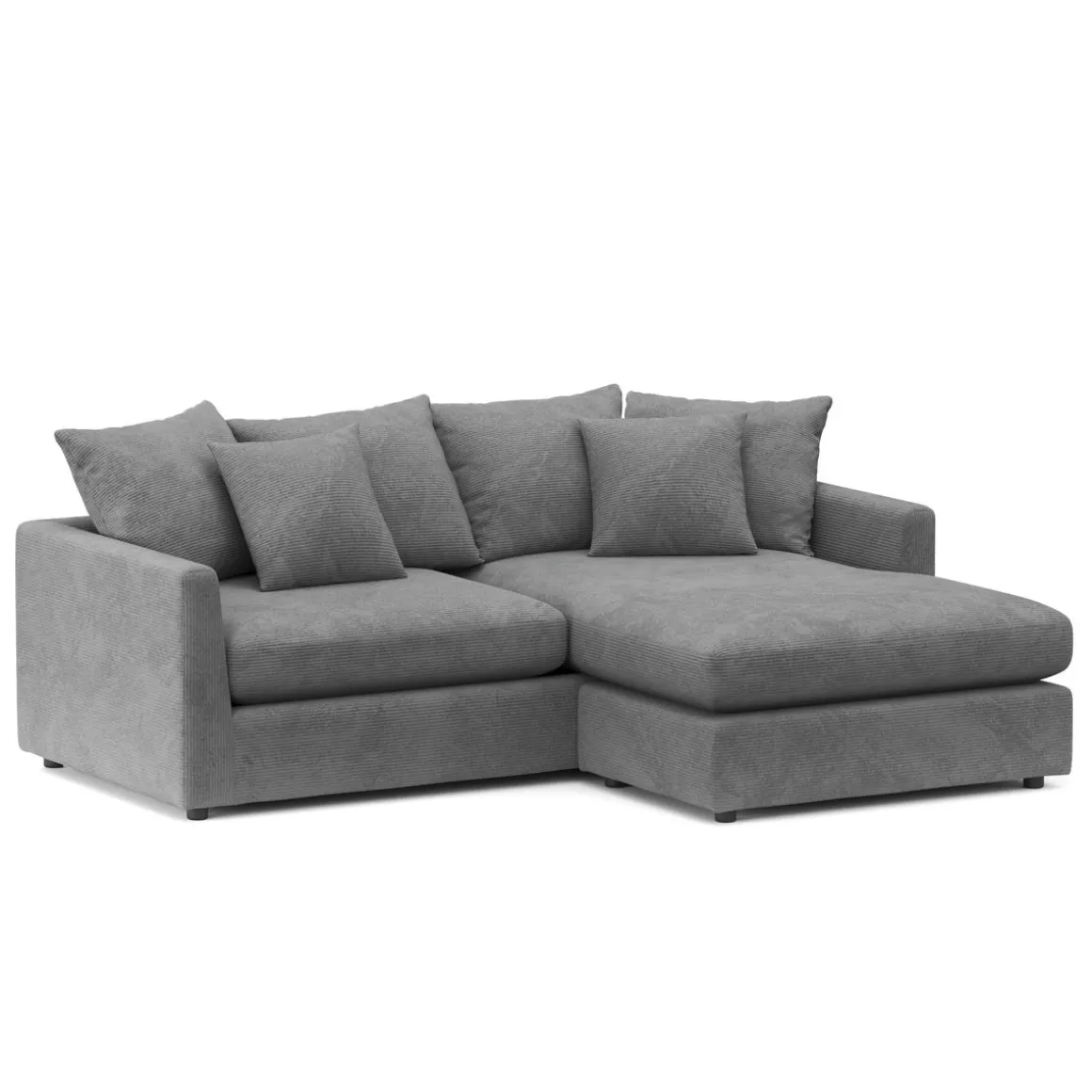 Ecksofa Cord ILONA anthrazit