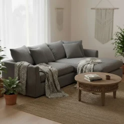 Ecksofa Cord ILONA anthrazit