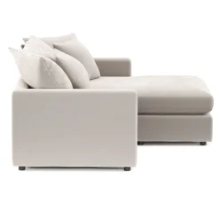 Ecksofa Cord ILONA creme