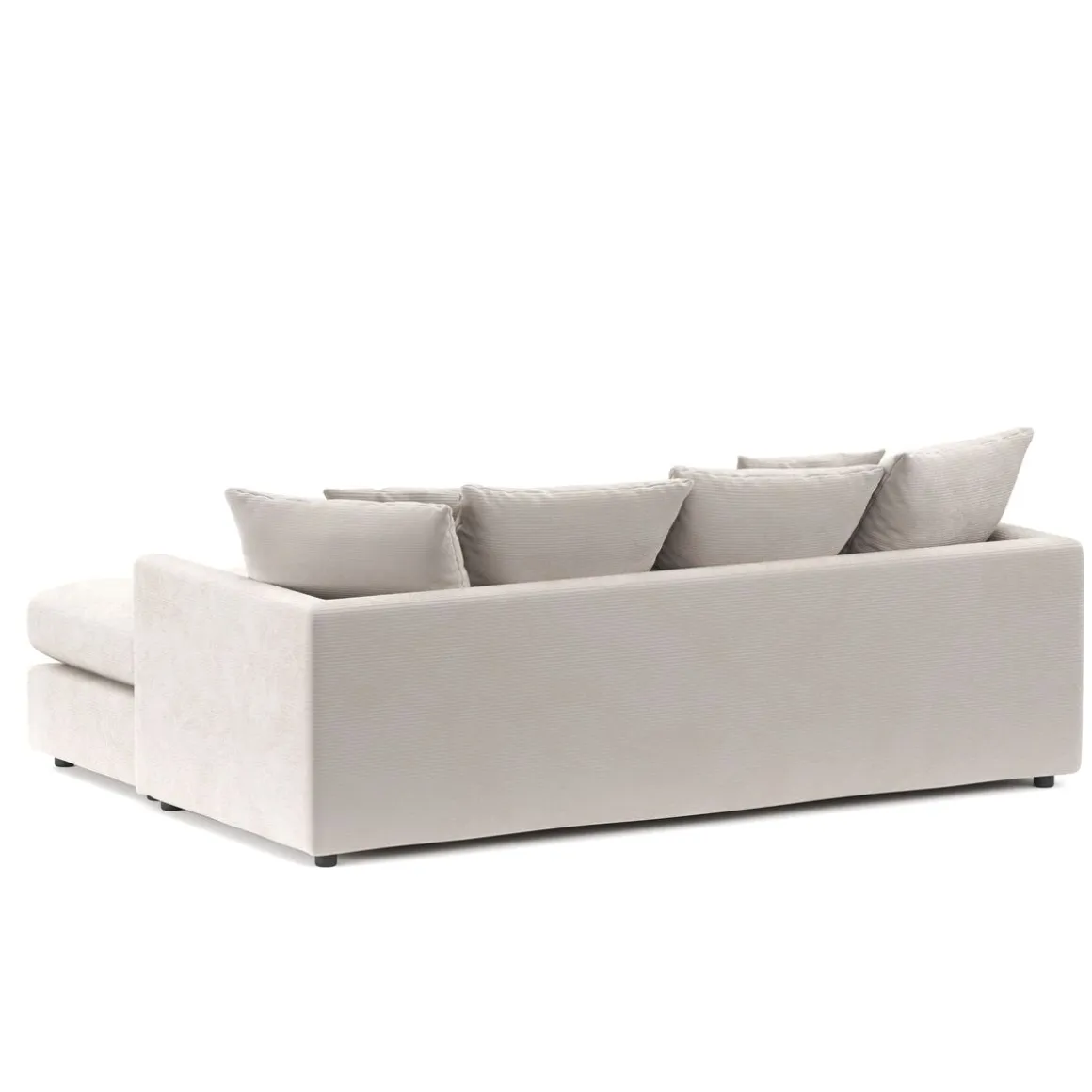 Ecksofa Cord ILONA creme