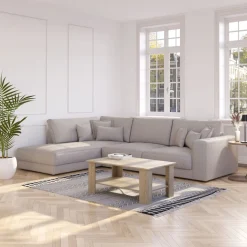 Ecksofa Cord TARJA links beige