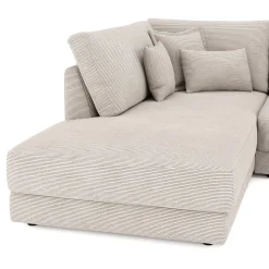 Ecksofa Cord TARJA links beige