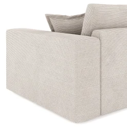 Ecksofa Cord TARJA links beige