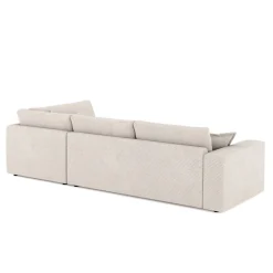 Ecksofa Cord TARJA rechts beige
