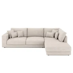 Ecksofa Cord TARJA rechts beige