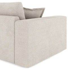 Ecksofa Cord TARJA rechts beige