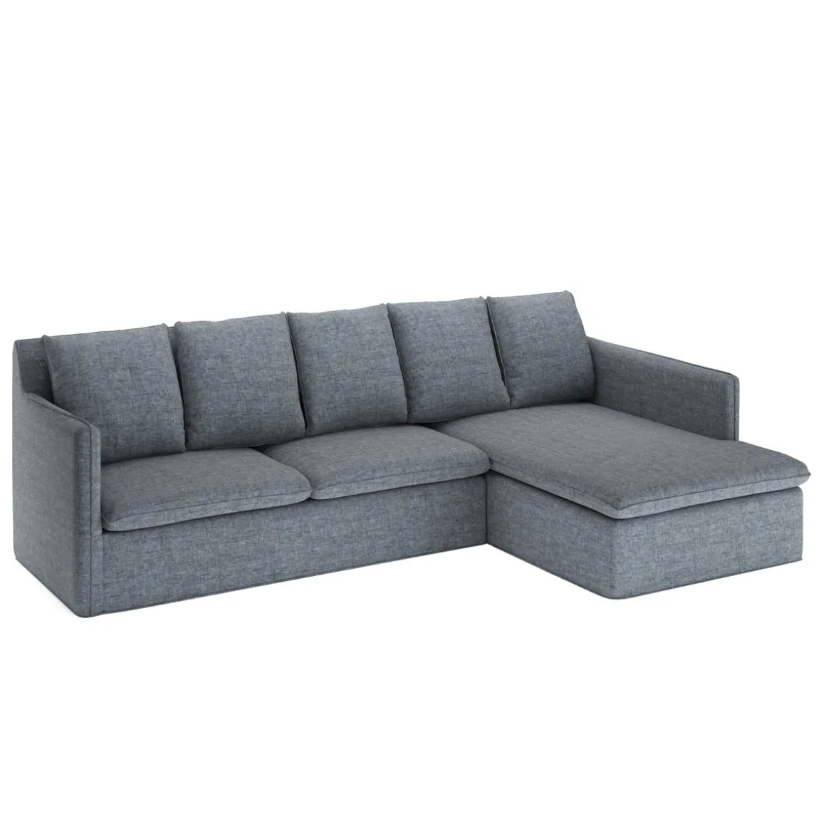 Ecksofa DINA rechts anthrazit